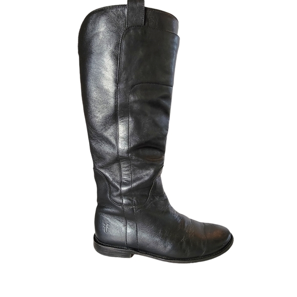 Frye Shoes - FRYE Paige Tall Black Leather Riding Boots 7.5